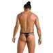 Чоловічі прозорі стринги Passion 029 THONG COLLIN S/M Black, сітка SO7559 фото 4