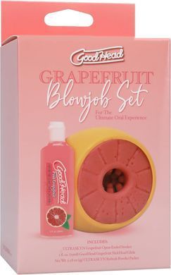 Набір для мінету Doc Johnson GoodHead Grapefruit Blowjob Set - Yellow SX1322 фото