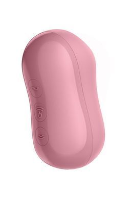 Вакуумний стимулятор із вібрацією Satisfyer Cotton Candy Light Red SO6282 фото