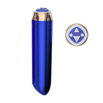 Вибропуля Swan Maximum + Comfy Cuff Blue, супермощная, разная интенсивность, силиконовая манжета SO8903 фото