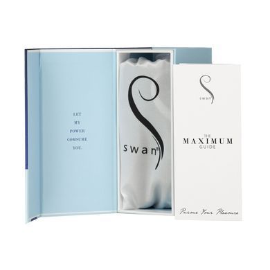 Вибропуля Swan Maximum + Comfy Cuff Blue, супермощная, разная интенсивность, силиконовая манжета SO8903 фото