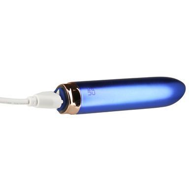 Вибропуля Swan Maximum + Comfy Cuff Blue, супермощная, разная интенсивность, силиконовая манжета SO8903 фото
