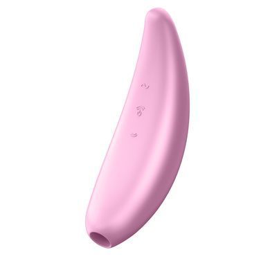 Мощный вакуумный клиторальный стимулятор Satisfyer Curvy 3+ с управлением через интернет SO3893 фото