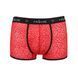 Мужские прозрачные боксеры Passion 046 SHORT PARKER S/M Red, сетка, под леопард SO7610 фото 5