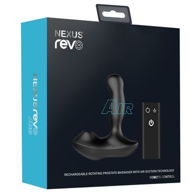 Масажер простати Nexus Revo Air з вакуумним стимулятором промежини та головкою, що обертається SO6234 фото