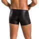 Мужские кожаные боксеры с молниями Passion 049 SHORT MATT L/XL Black SO7618 фото 2