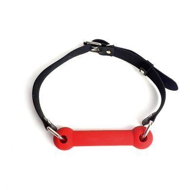 Кляп-палиця на ременях Art of Sex &ndash; Gag Stick Silicon, червоний, натуральна шкіра SO6704 фото